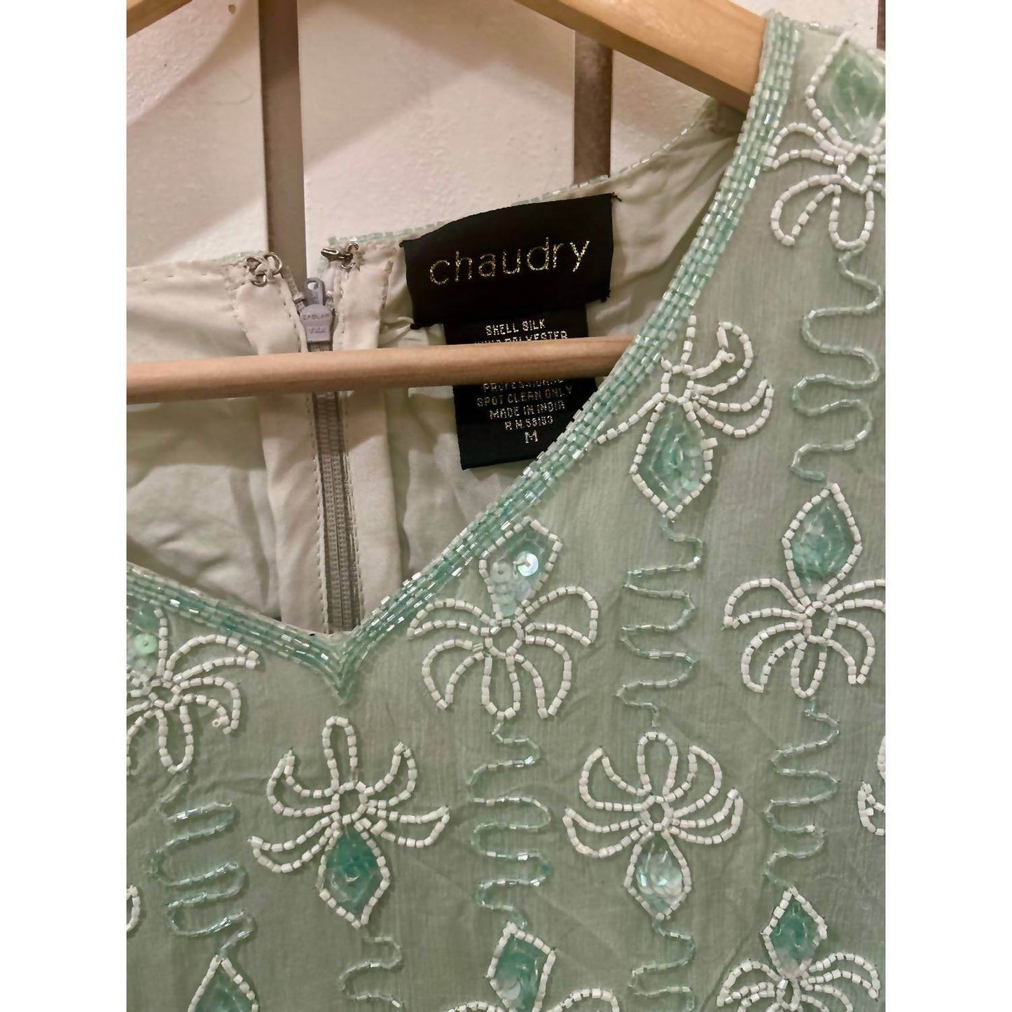 Chaudry - Women's Silk Beaded Blouse - Rack Hunt -