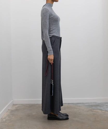 Herringbone Tailored Maxi Skirt