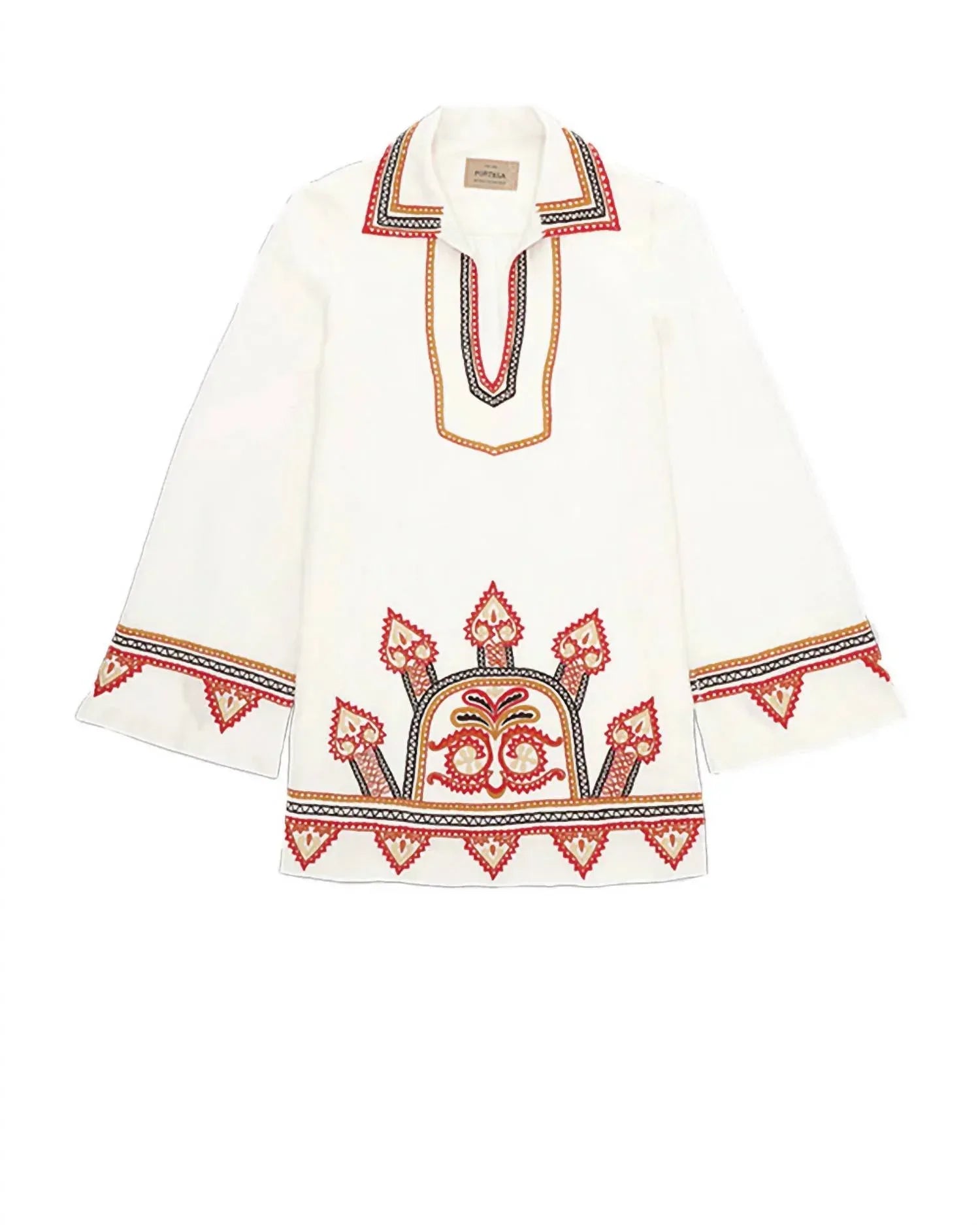 Fortela - Embroidered Short Dress - Rack Hunt