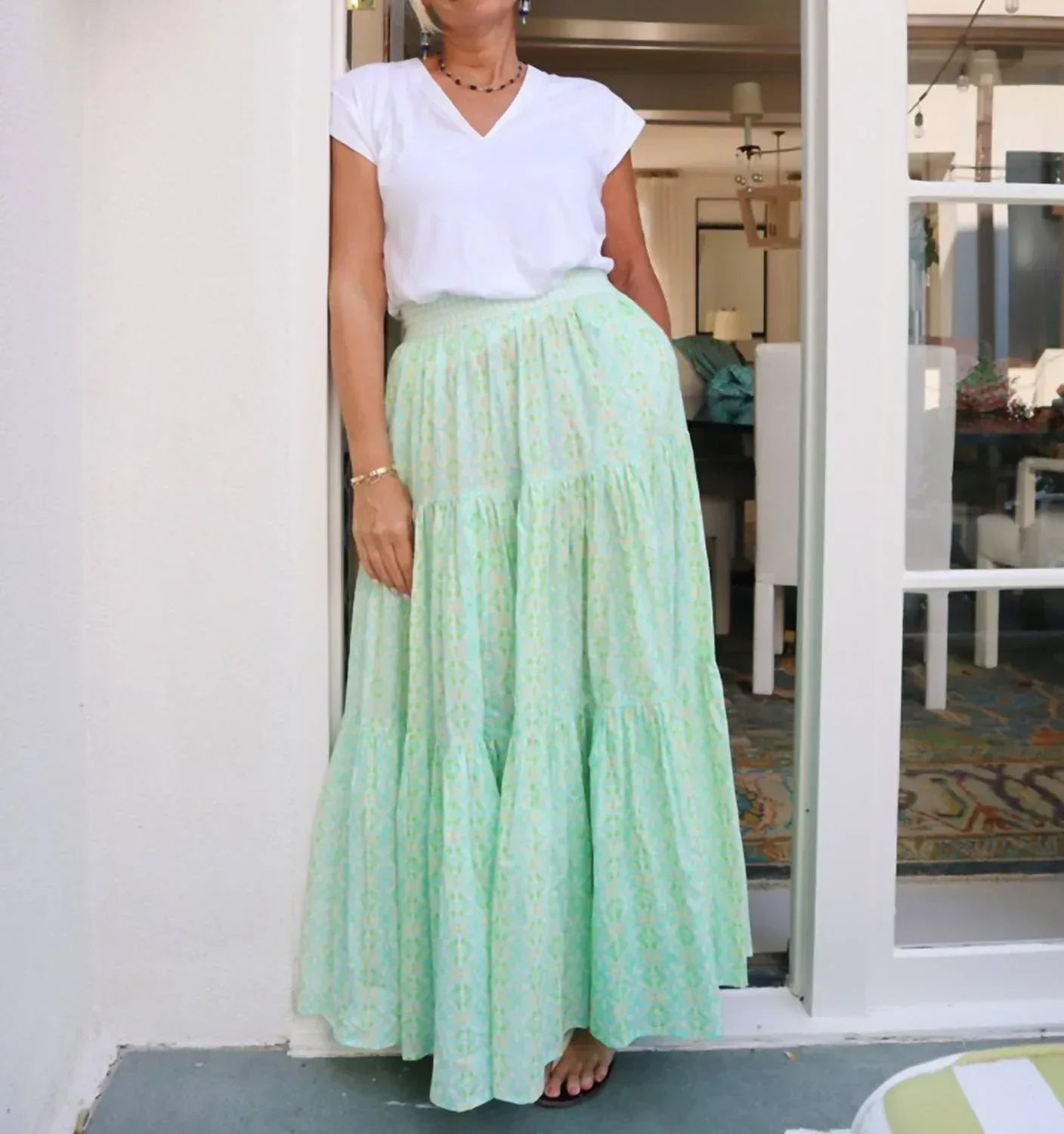 BROOKS AVENUE - Triple Tiered Maxi Skirt - Rack Hunt