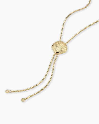 Women's Scallop Bolo Necklace