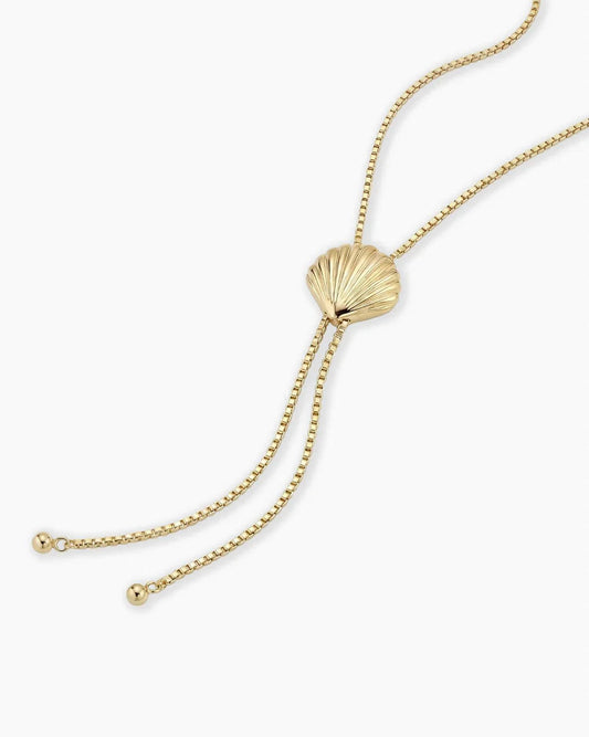 Women's Scallop Bolo Necklace
