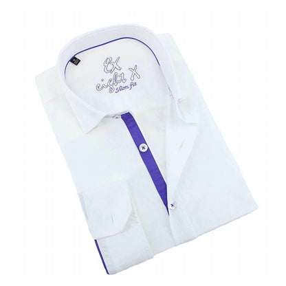 Jacquard Button Down Shirt With Trim