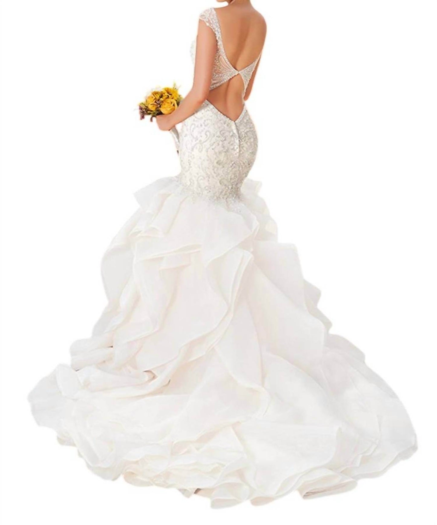 Kitty Chen Couture - Charlize Mermaid Organza Dress - Rack Hunt -