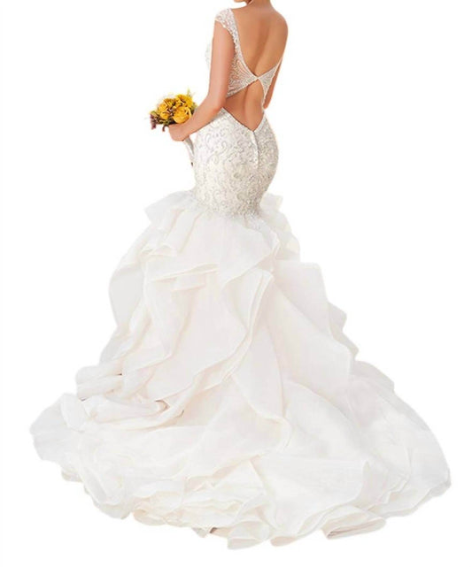 Kitty Chen Couture - Charlize Mermaid Organza Dress - Rack Hunt -