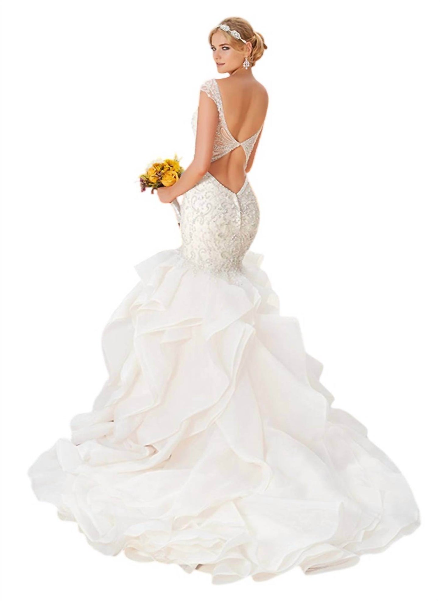 Kitty Chen Couture - Charlize Mermaid Organza Dress - Rack Hunt -