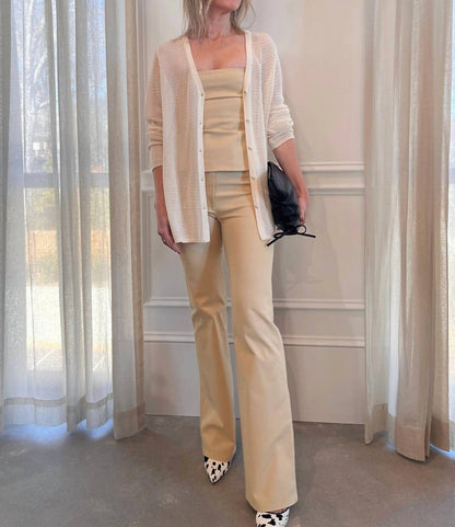 Bell Slim Leg Flare Pants