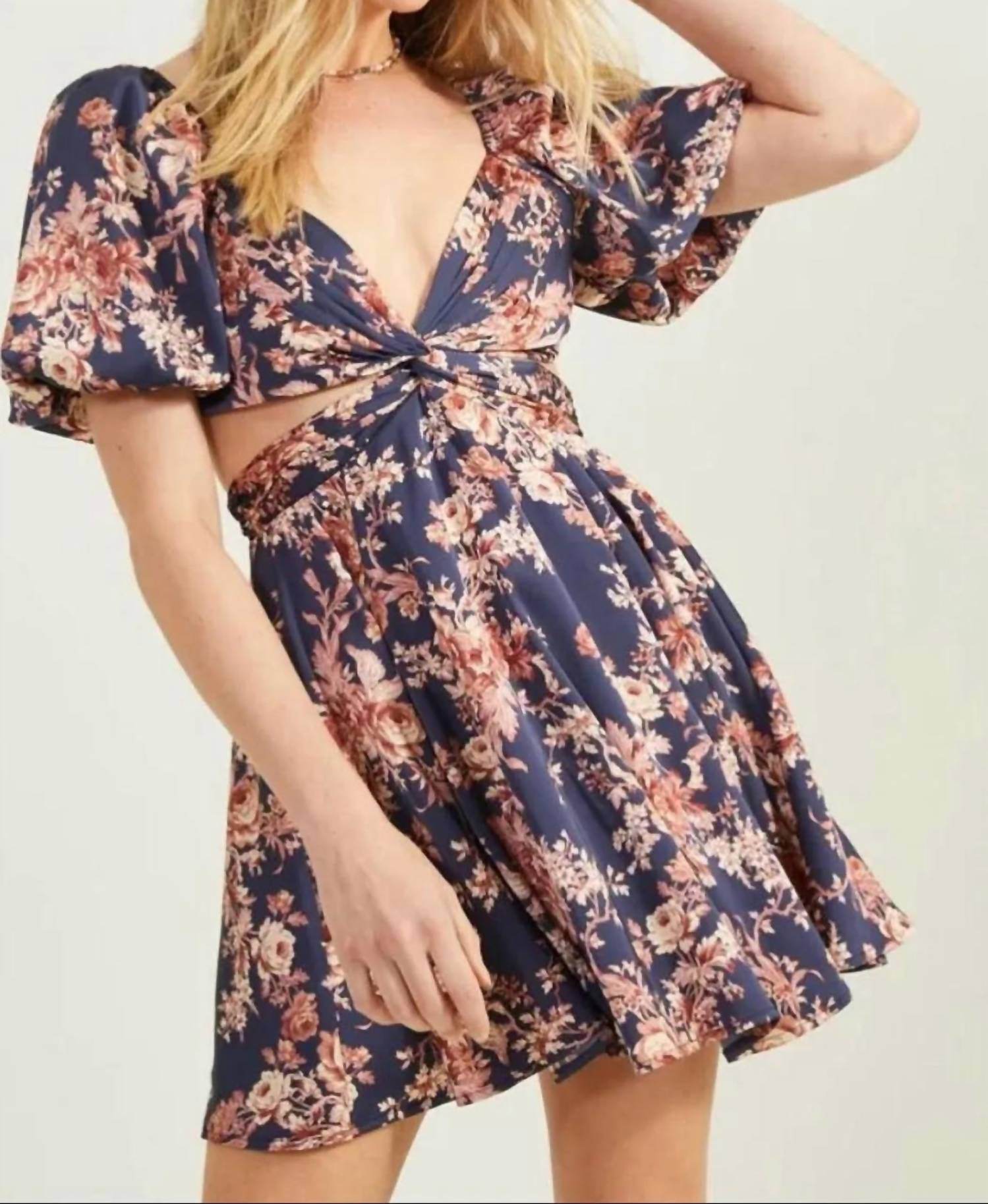 Altar'd State - Floral Dress With Cut Outs - Rack Hunt -