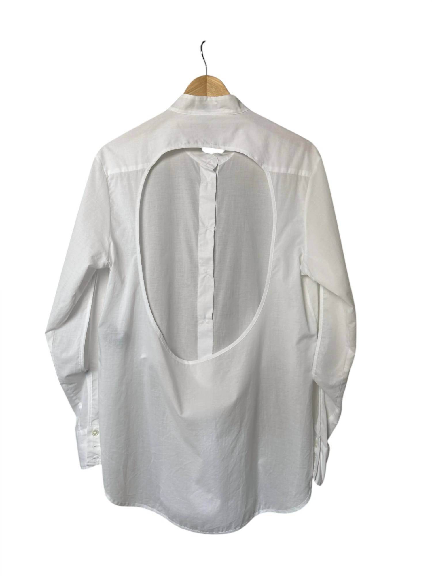 Ann Demeulemeester - WOMEN'S BACKLESS BUTTON UP BLOUSE - Rack Hunt