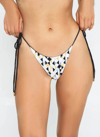 Gigizara - Cowrie Reversible Tie-Side Bottom 2-in-1 Stylish Versatility - Rack Hunt