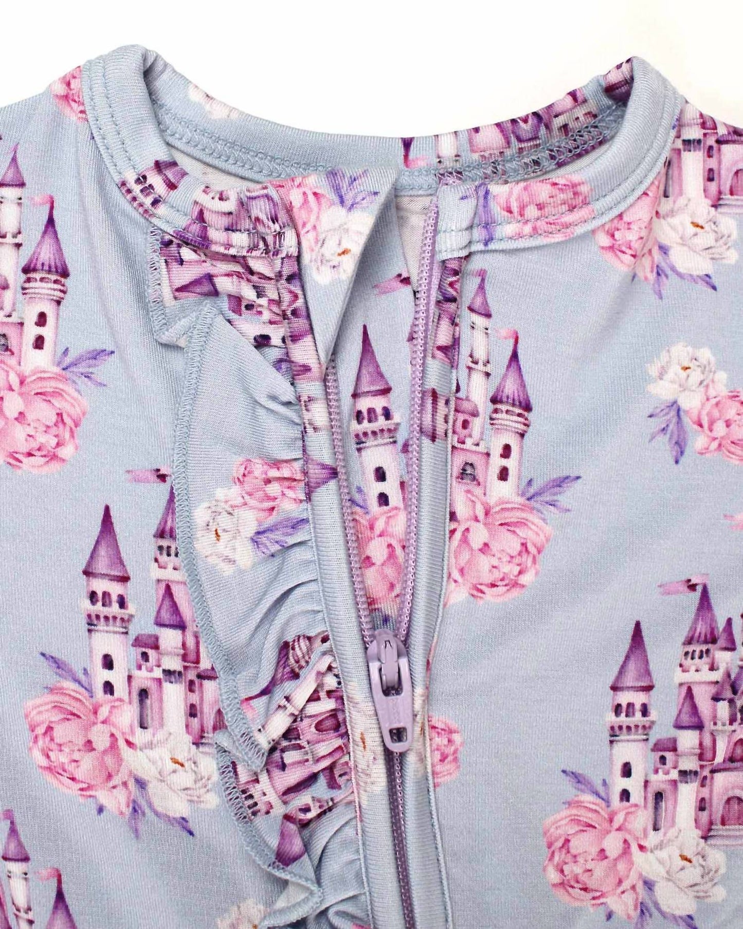 Jules Ruffled Zippered Footies