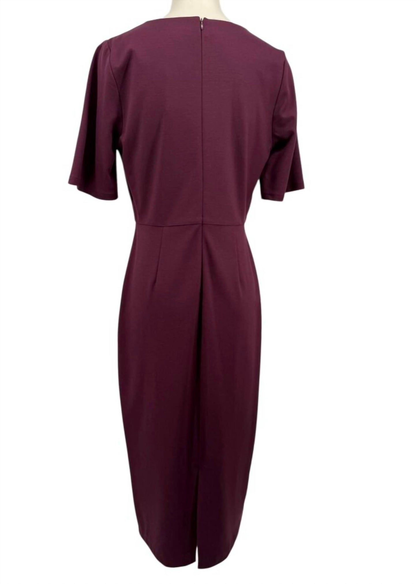 Women's V-neck Short Sleeve Midi Dress