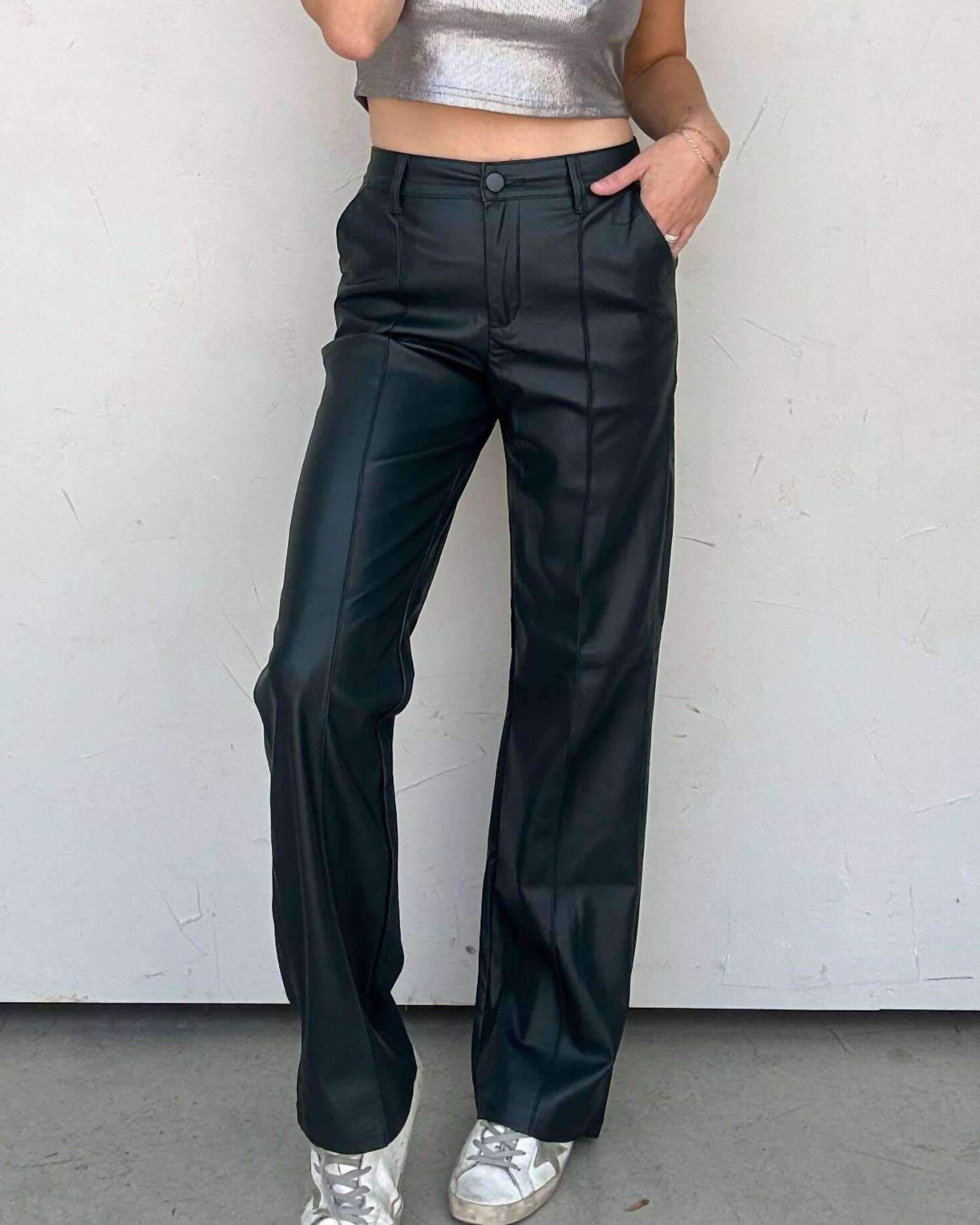Oraije Paris - Faux Leather Pant - Rack Hunt -
