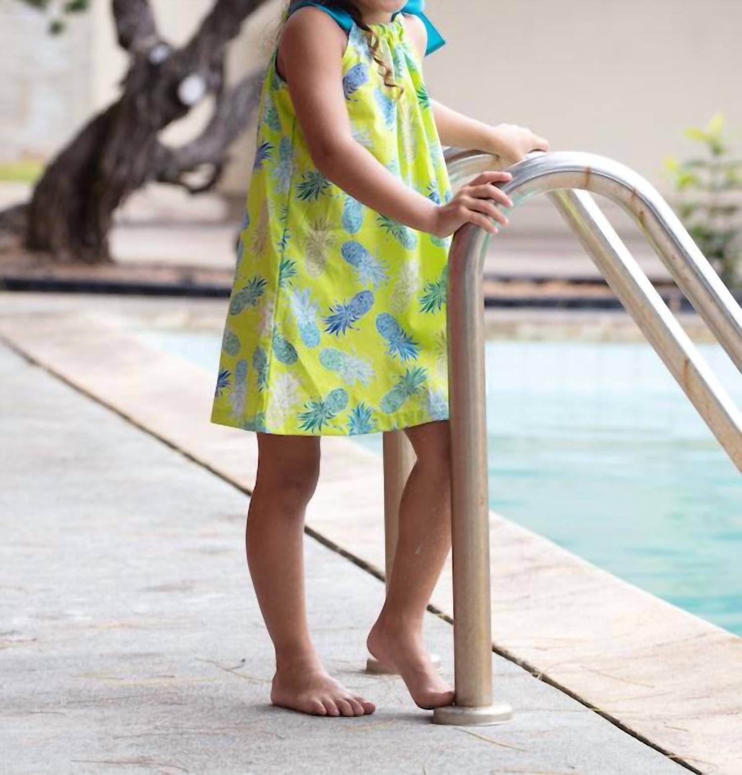 Coradorables - Girls Pineapples Signature Ribbon Dress - Rack Hunt -