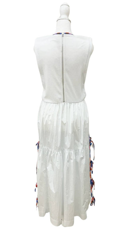 Colonial Madras French Terry Midi Dress