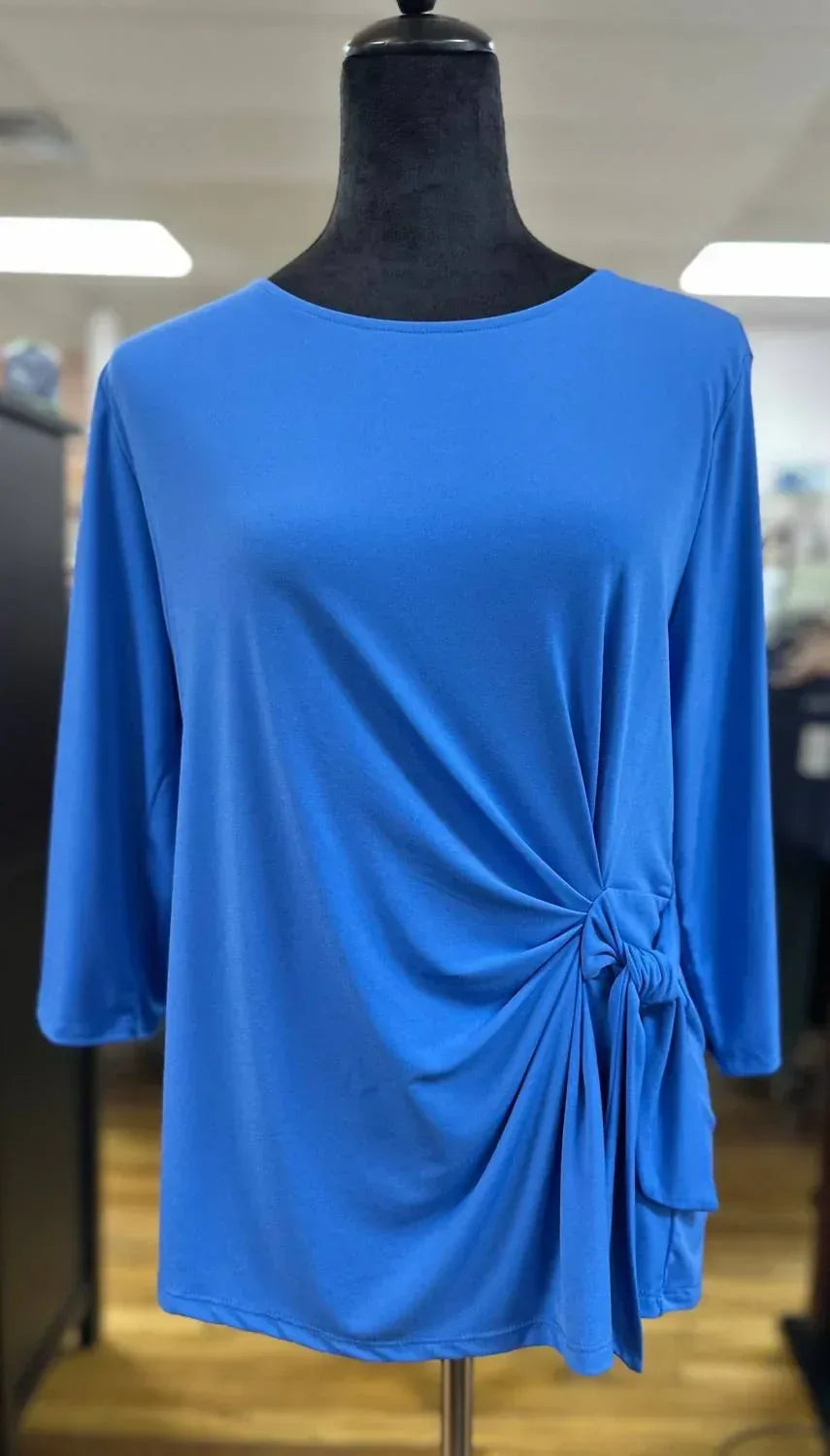 Southern Lady - Women's 3/4 Sleeve Knit Ruched Top - Rack Hunt