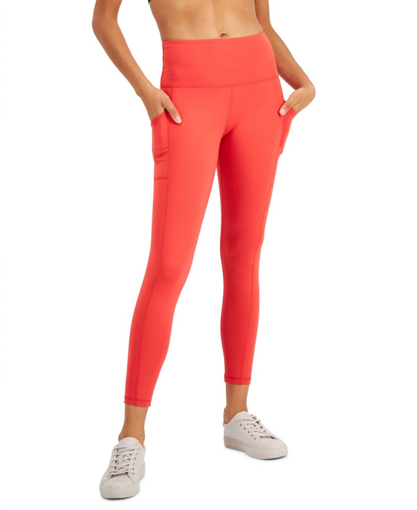 High-waist Side-pocket 7/8 Leggings