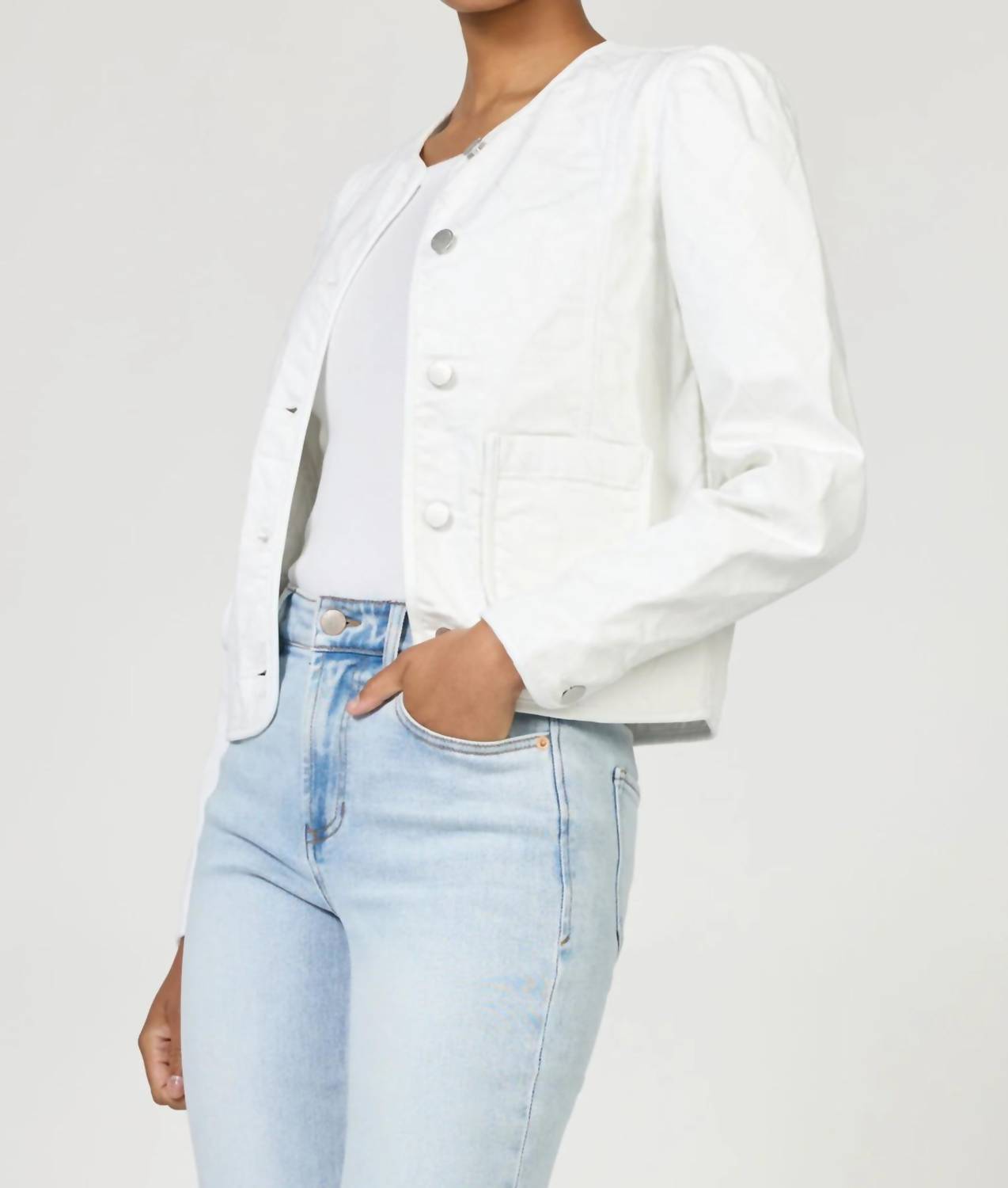 Kat Quilted Denim Jacket