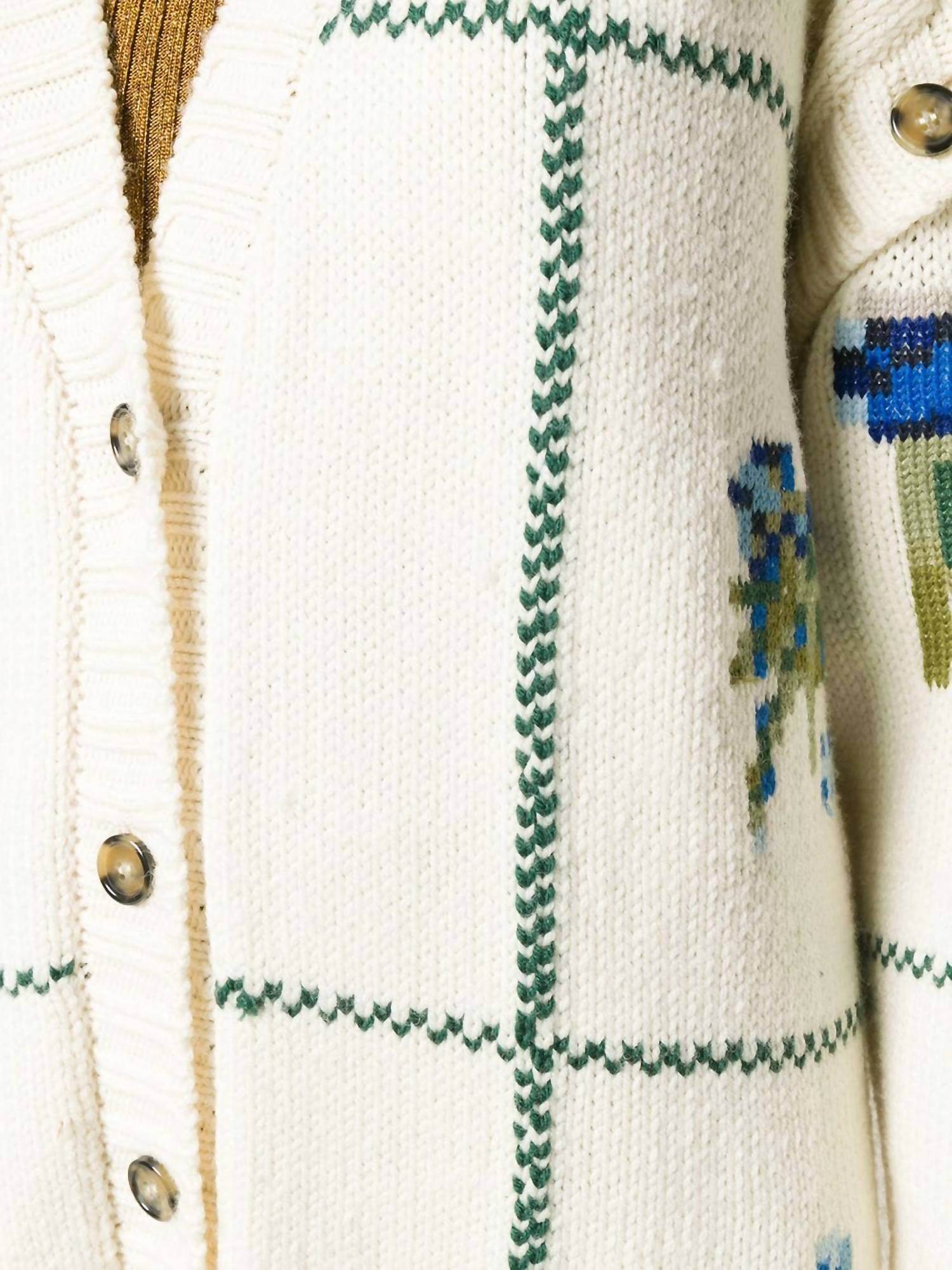 Marco De Vicenzo - Wool Knit Floral Cardigan - Rack Hunt -