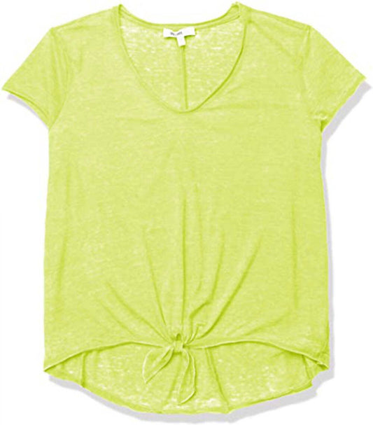 Women's Juniors Astrid Tie Front T Shirt