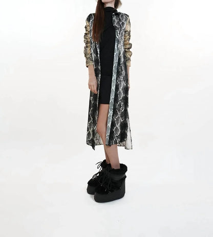 Liviana Conti - Snakeskin Print Shirt Dress - Rack Hunt