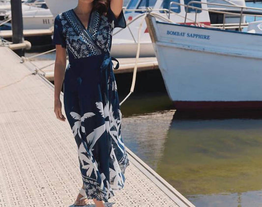 Tropics Wrap Midi Dress