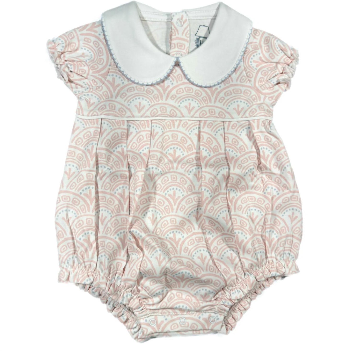 Girls Short Sleeve Pleated Bubble