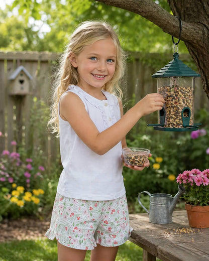 Floral Ruffle Skort