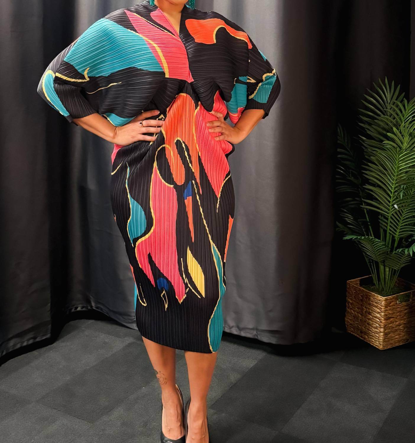 Dorcas - Sunset Swirl Dress - Rack Hunt -