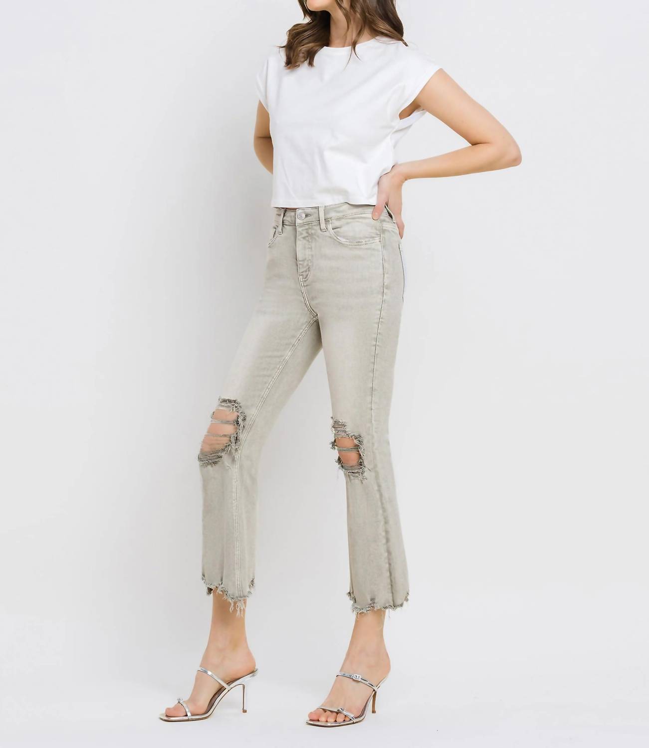 Women's Jaya Lovervet Vintage Crop Flare Jean