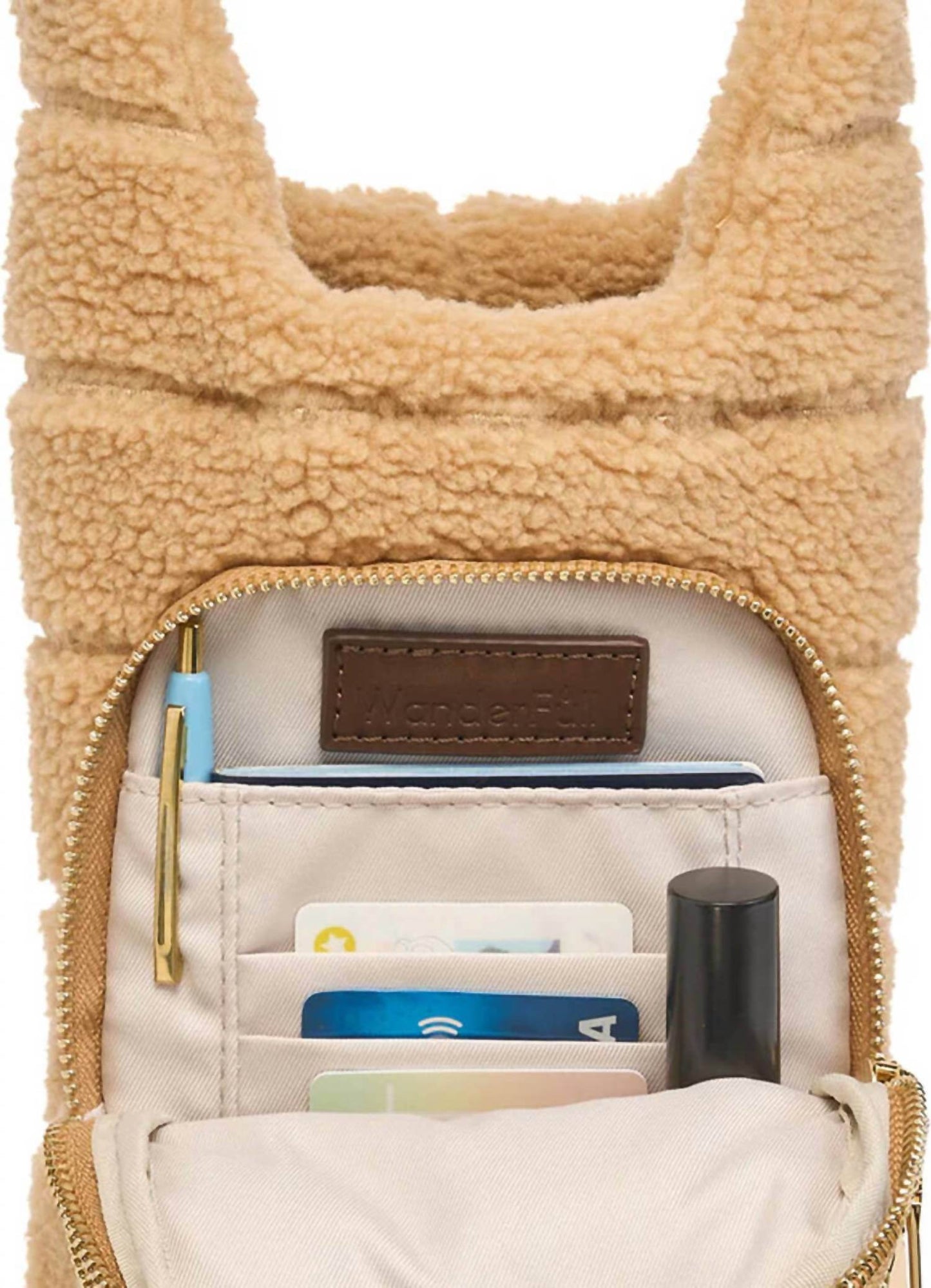 WanderFull - Unisex Sherpa Hydrobag With Vegan Leather Strap - Rack Hunt