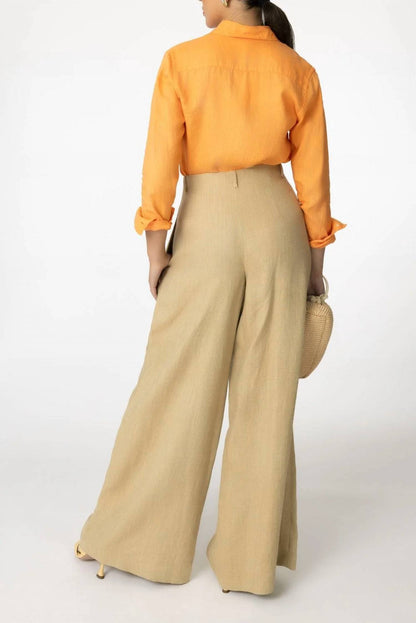 Camicia Mod Long Sleeve Linen Shirt