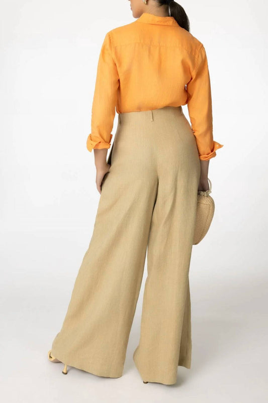 Camicia Mod Long Sleeve Linen Shirt