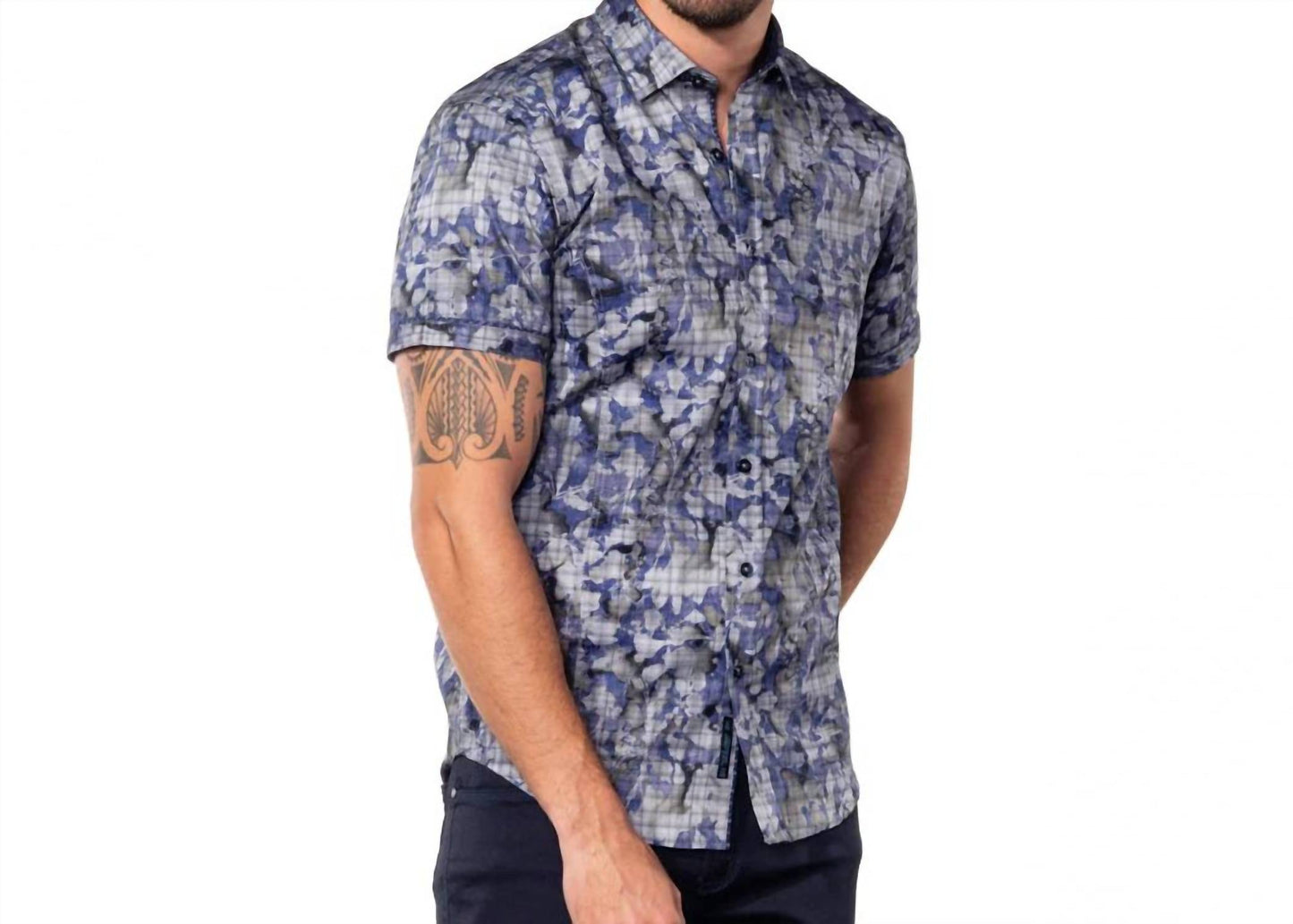 Digital Overflow Short Sleeve Shirt