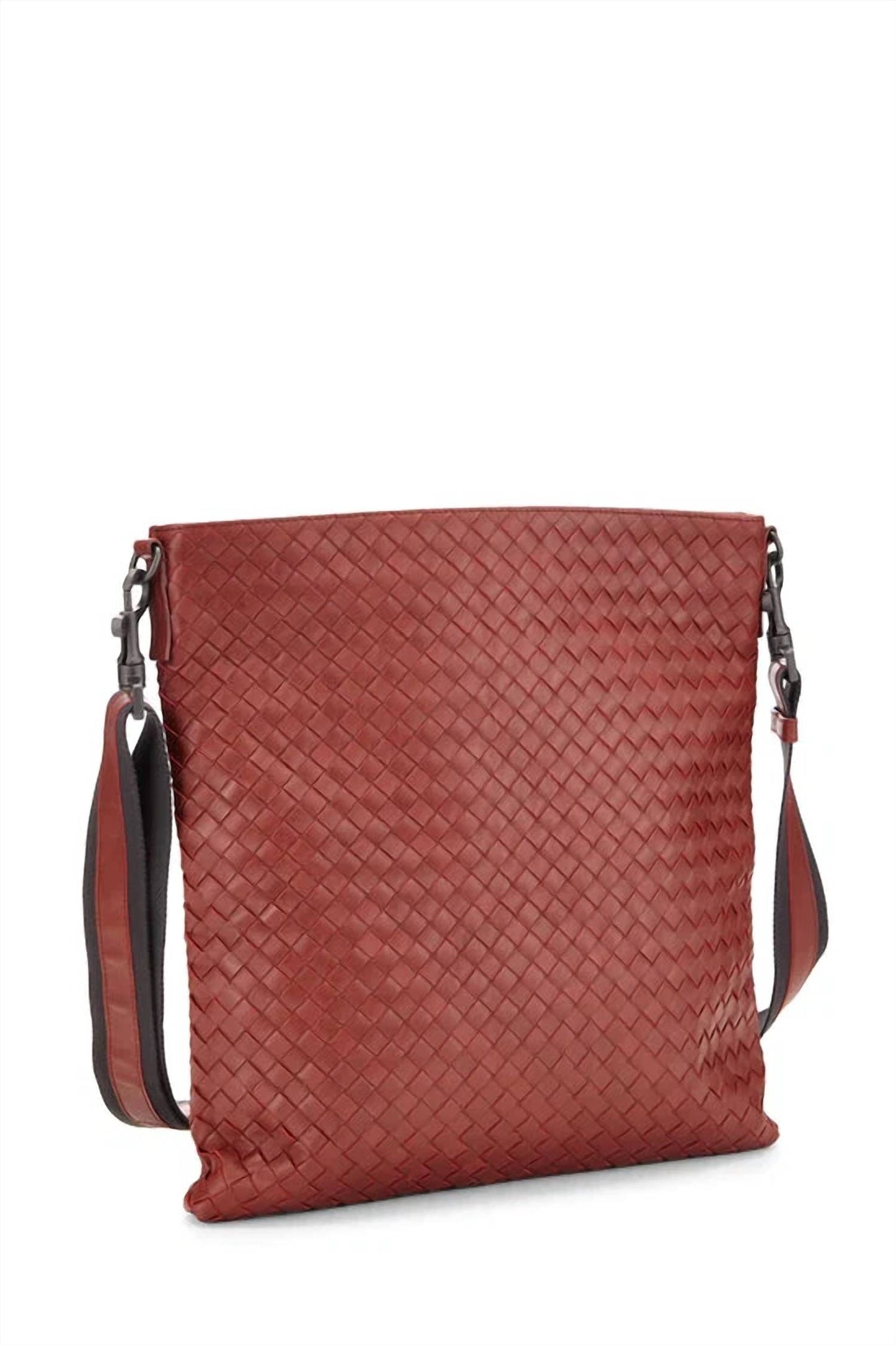 Women's Intrecciato Weave Messenger Bag