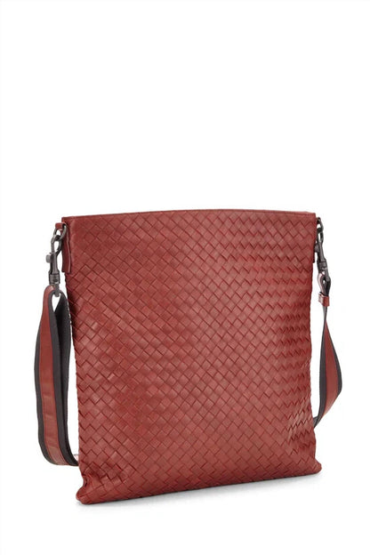 Women's Intrecciato Weave Messenger Bag