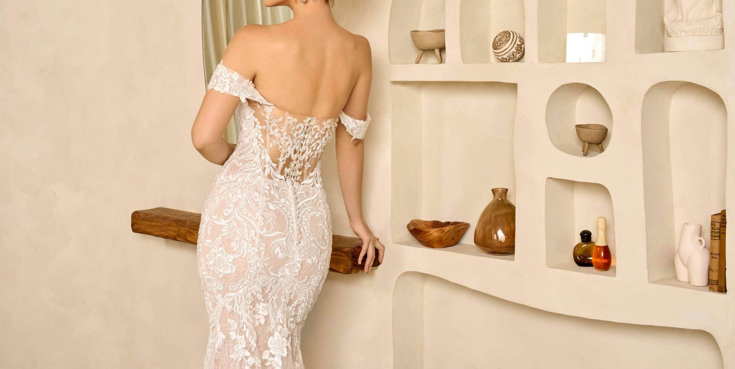 Ivoire by Kitty Chen - Madeline Lace Fit And Flare Gown - Rack Hunt