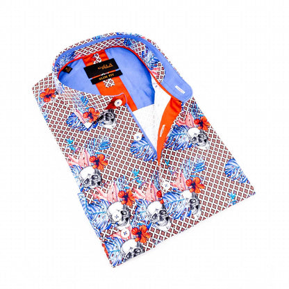 Hibiscus Haunt Button Down Shirt