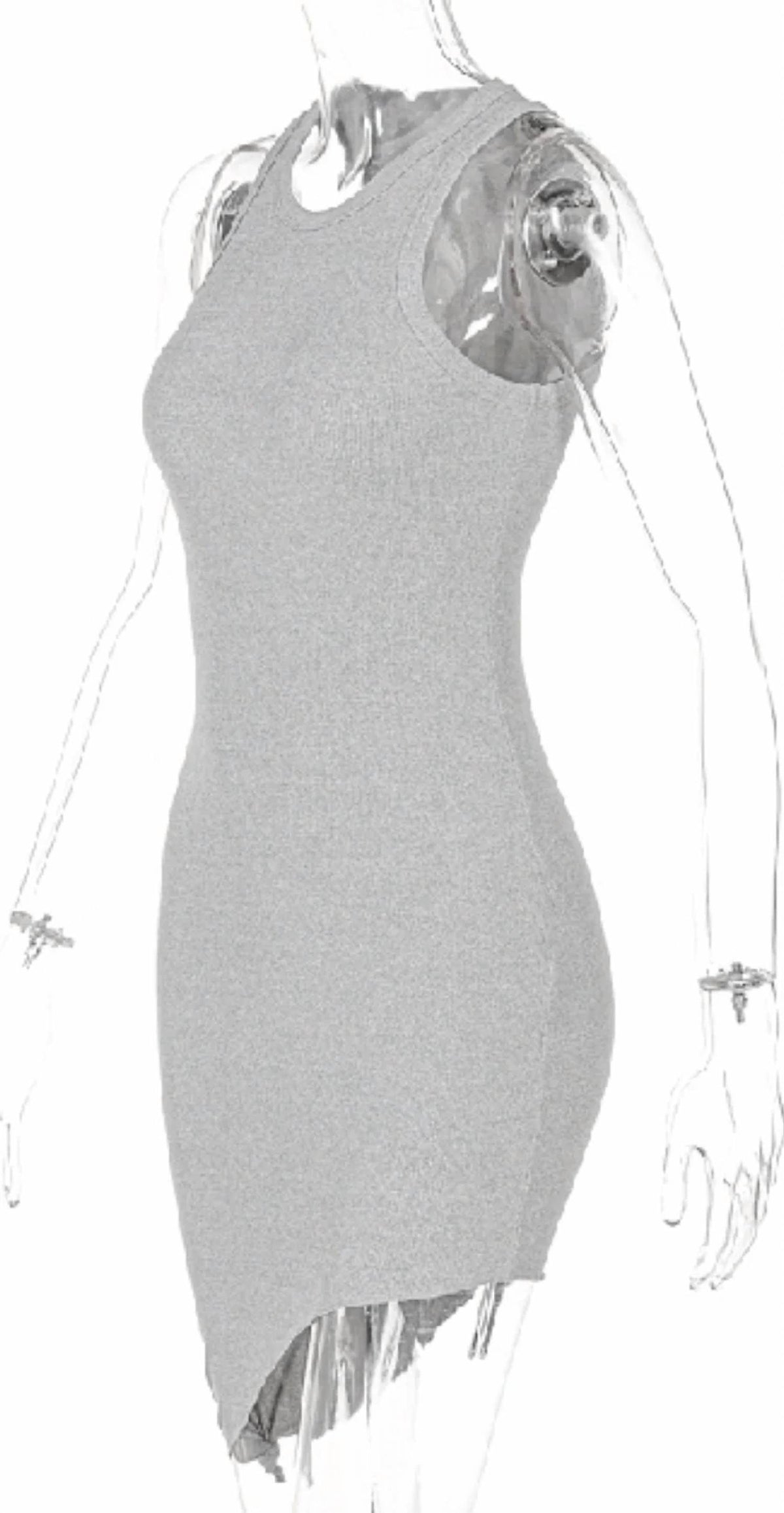 Bella Asymmetric Mid Dress
