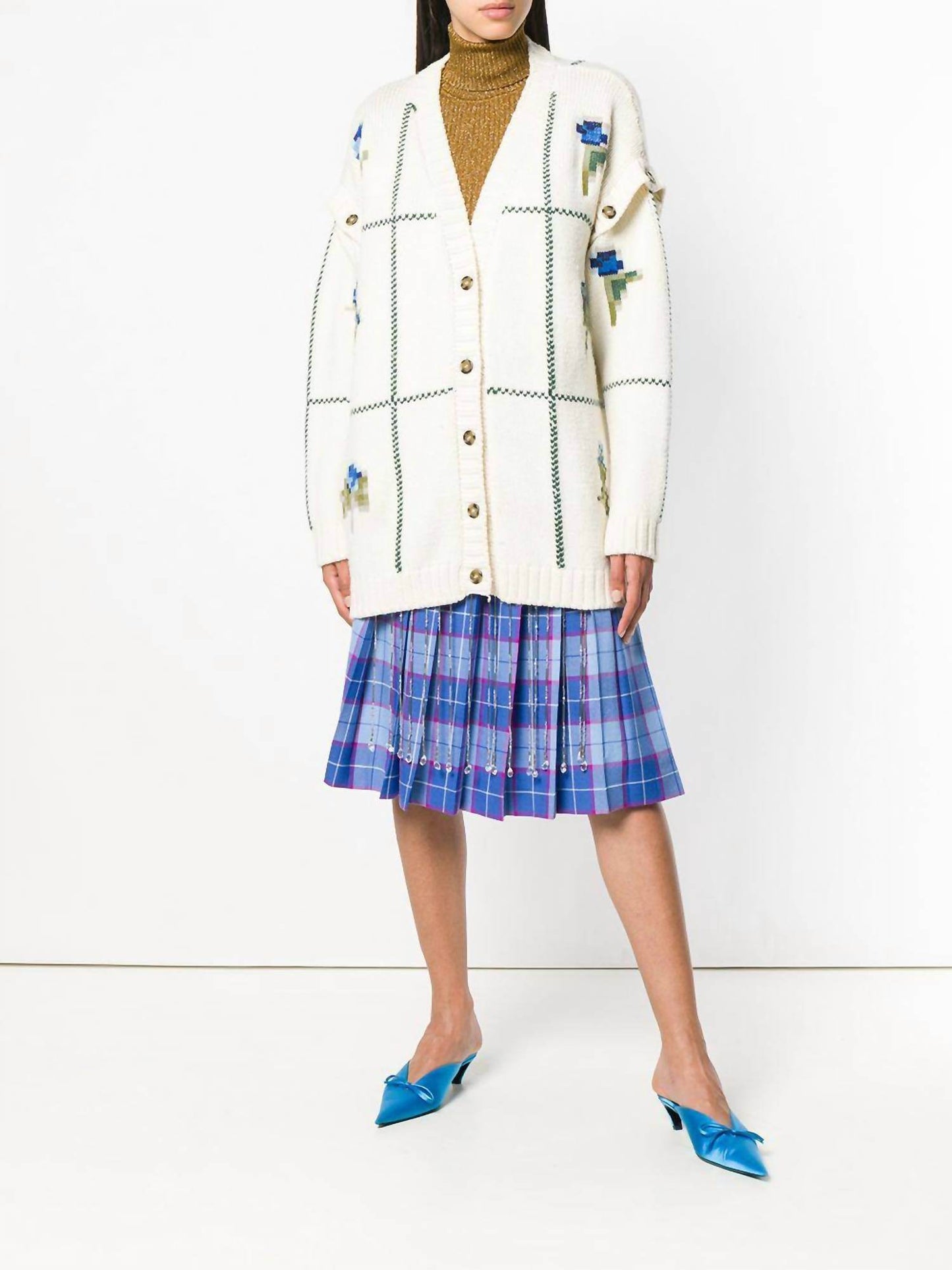 Marco De Vicenzo - Wool Knit Floral Cardigan - Rack Hunt -