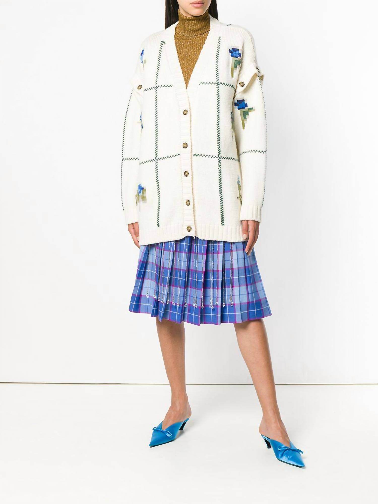 Marco De Vicenzo - Wool Knit Floral Cardigan - Rack Hunt -