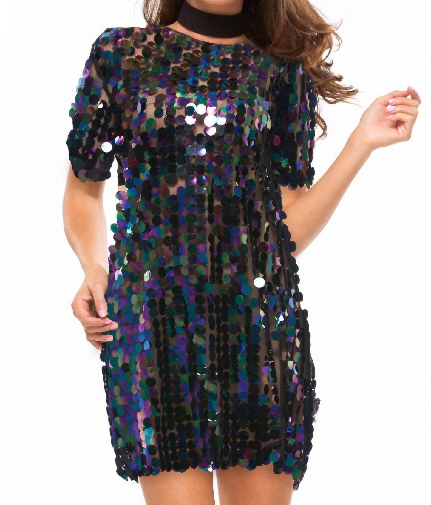 Oh My Love - Funky Town Sequin Mini Dress - Rack Hunt -