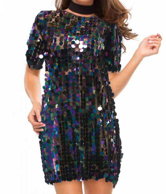 Oh My Love - Funky Town Sequin Mini Dress - Rack Hunt -