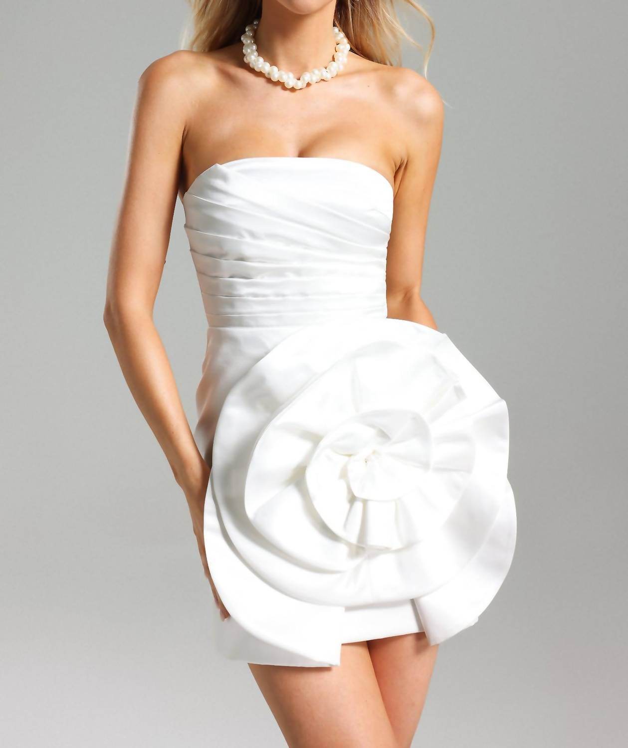 Bella Barnett - Kiwisy Flower Pleated Mini Dress - Rack Hunt -