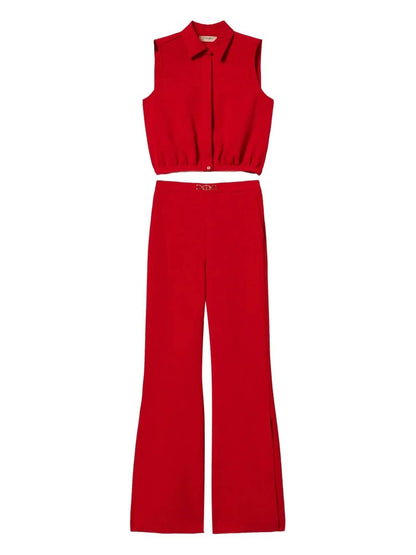 The Rosso Icon Shirt-style Jumpsuit