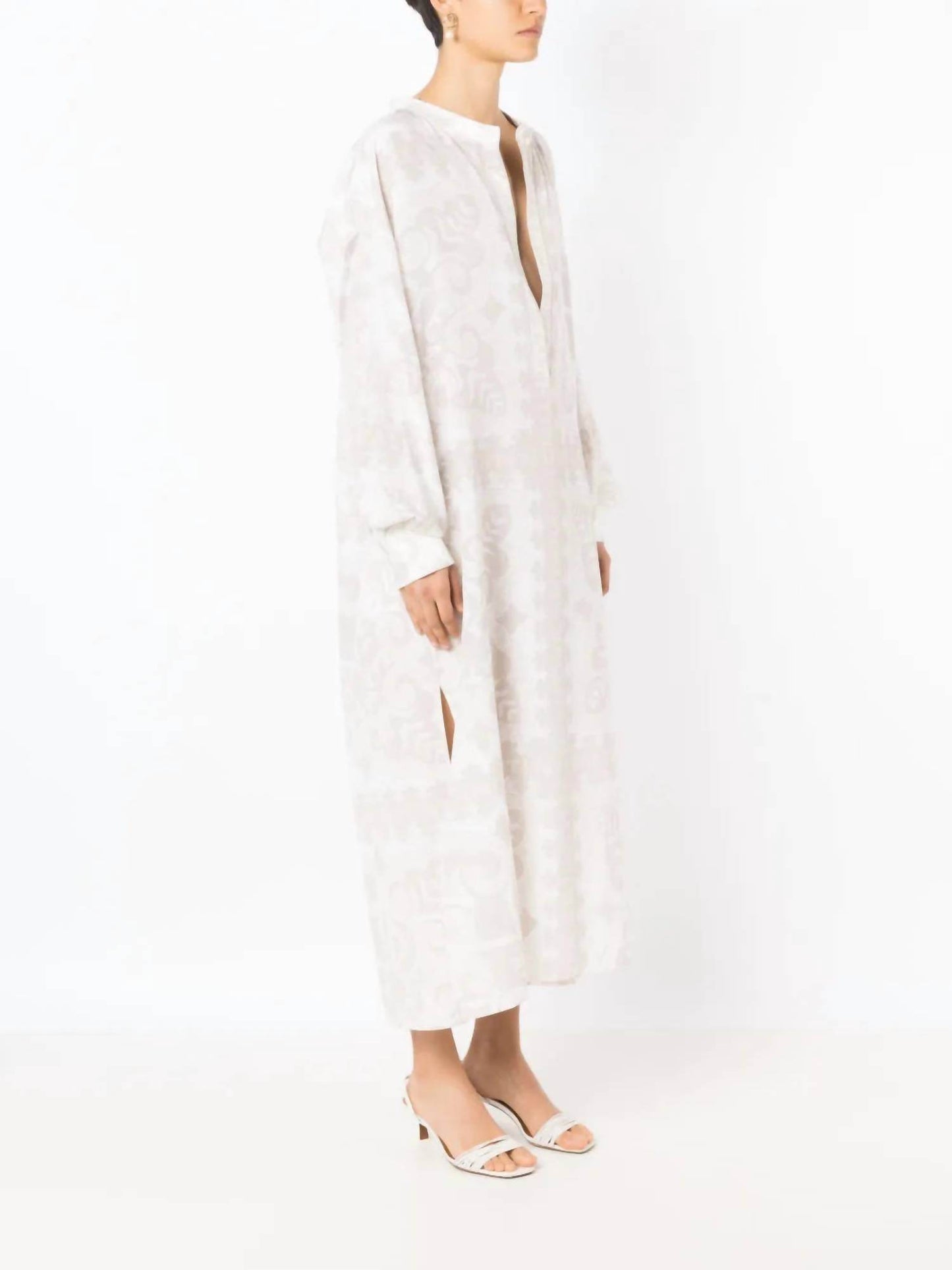 Valentino - Geometric Print Silk Cotton Dress - Rack Hunt