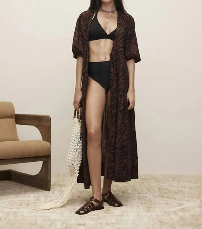 Banana Republic - White Lotus Cotton Wrap Maxi Dress - Rack Hunt