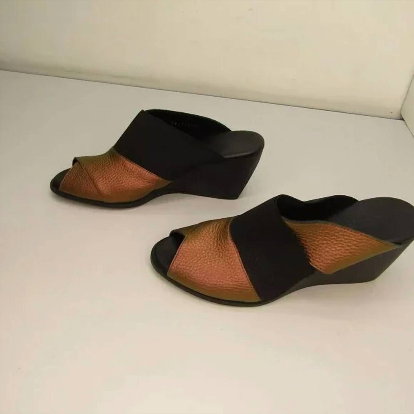 Women's Egwazz Wedge Slip-on Peep Toe Sandals