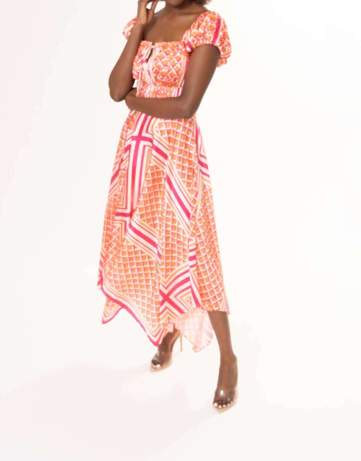 Area Stars - Printed Midi Dress - Rack Hunt