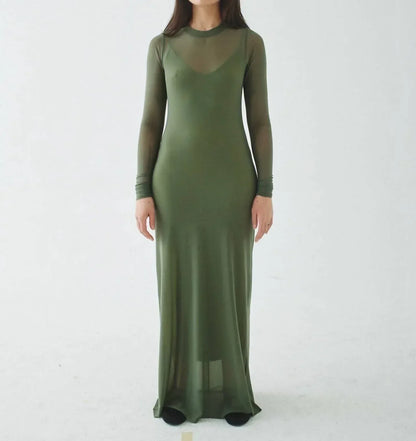 T.W.I.N. That’s What I Need - Mesh Maxi Dress - Rack Hunt
